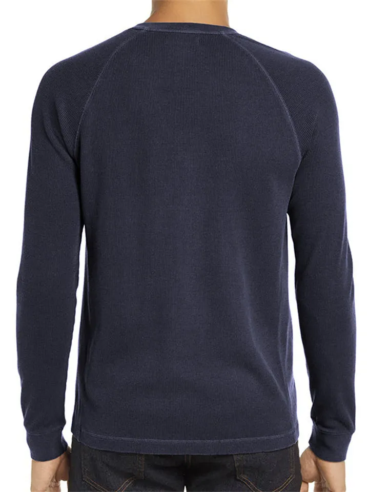 Men's Comfortable Simple Round Neck Base T-shirts