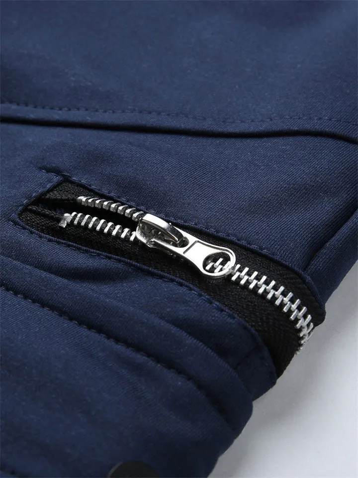 Men's Cotton Blend Plus Size Casual Knee Length Shorts in Summer