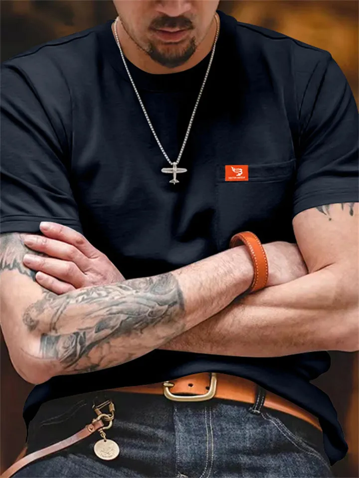 Men's Daily Simple Round Neck Slim Fit Summer T-shirts