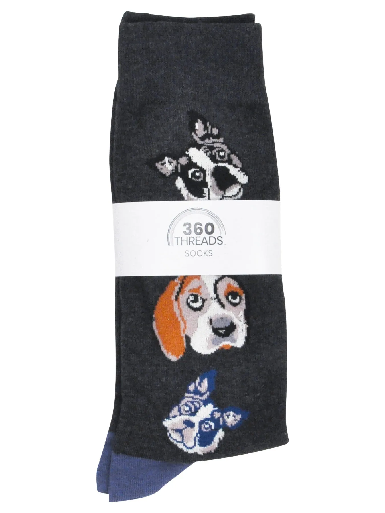 Men's Dogs Bones Novelty Dress Socks 1-Pair (Shoe Size 6-12)