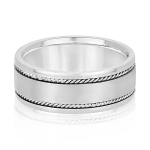 Men's Double Line Twisted Rope Classic Band
