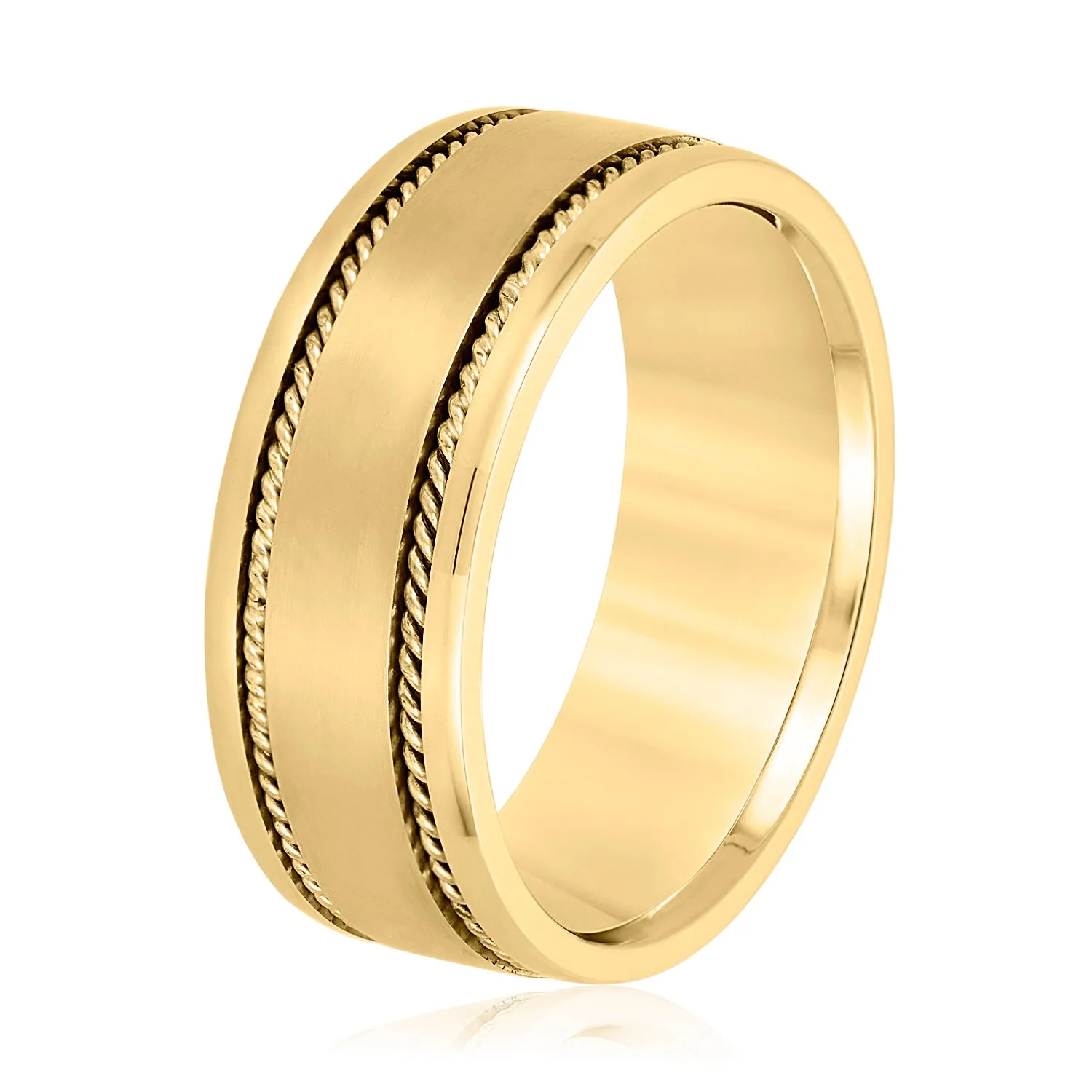 Men's Double Line Twisted Rope Classic Band