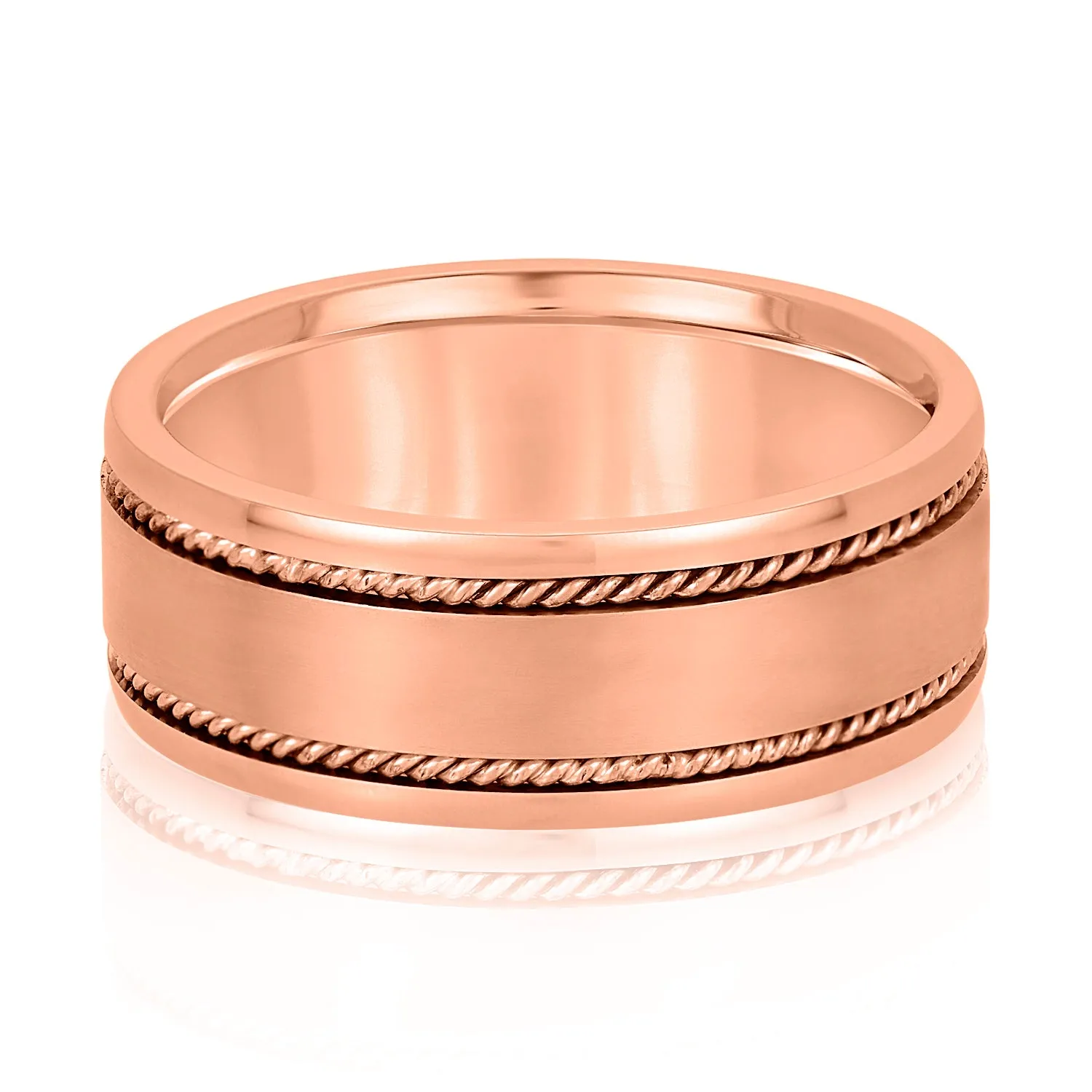 Men's Double Line Twisted Rope Classic Band