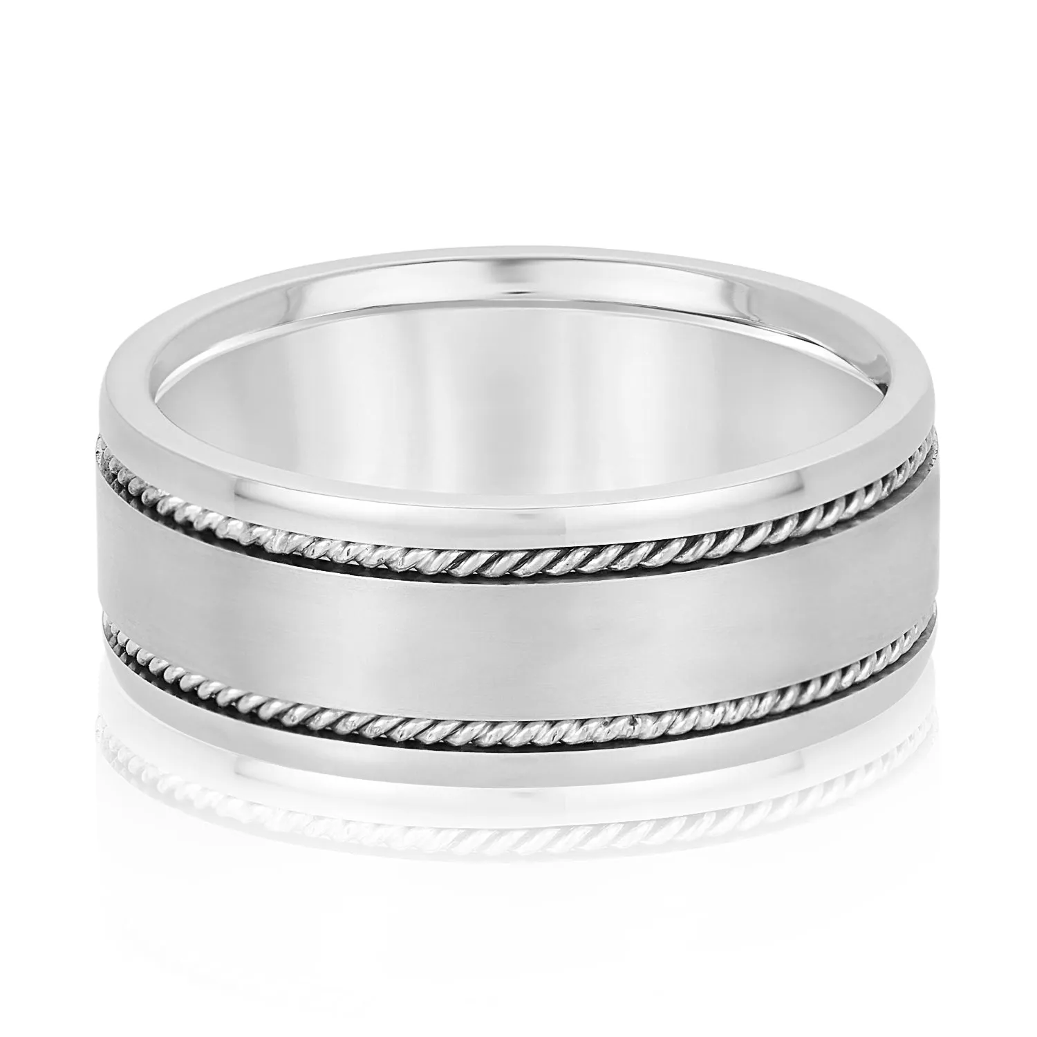 Men's Double Line Twisted Rope Classic Band