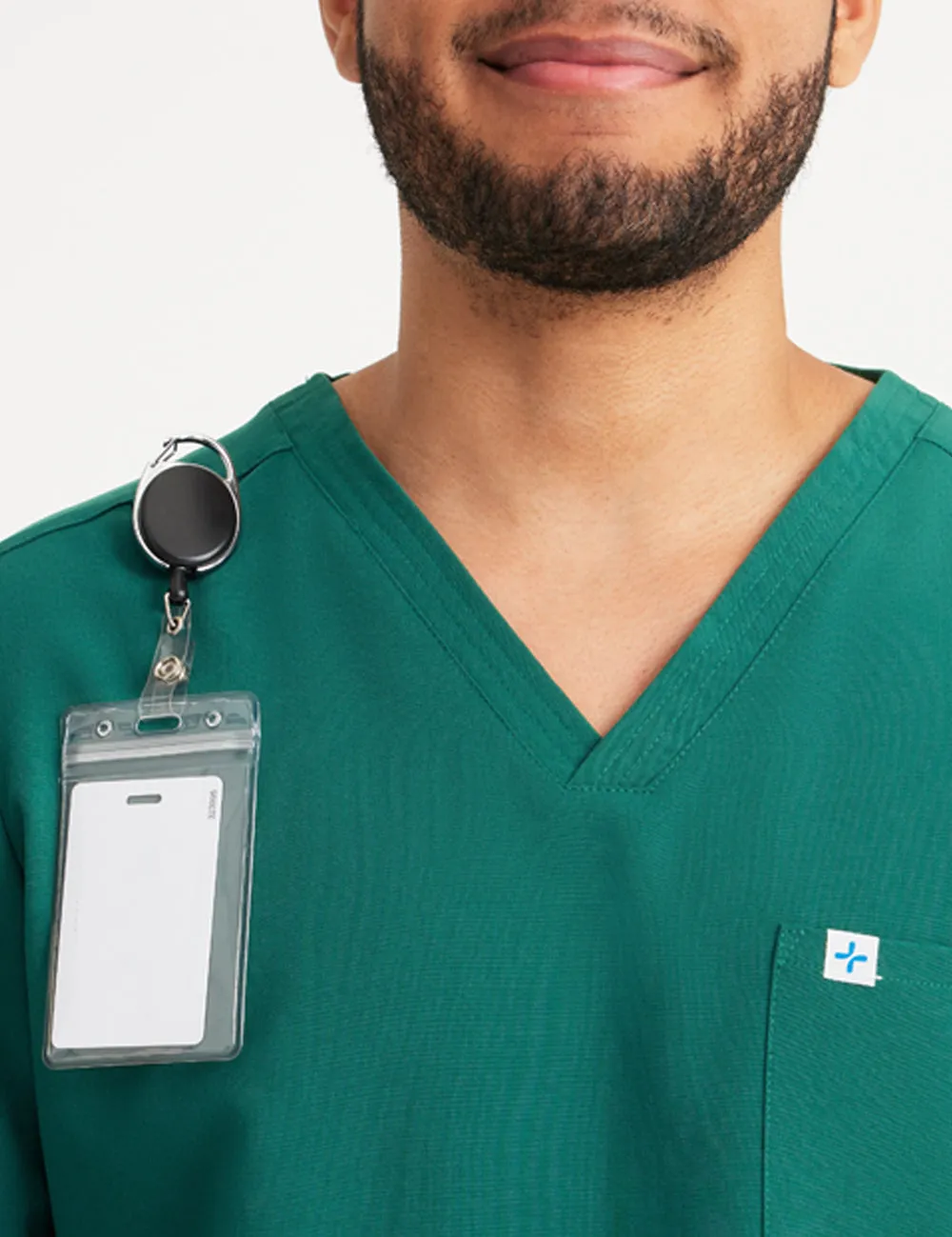 Men's Essential Scrub Top - Hunter Green