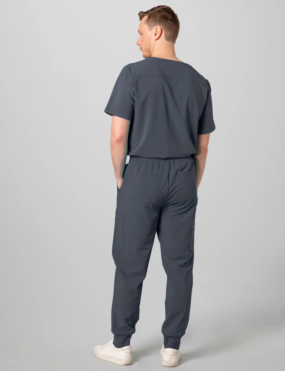 Men's Essential Scrub Top - Pewter