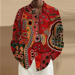 Men's Ethnic Long Sleeve Vintage Shirt