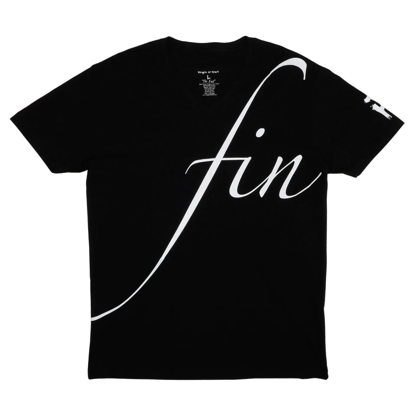 Men's - Fin Black V-Neck T-Shirt