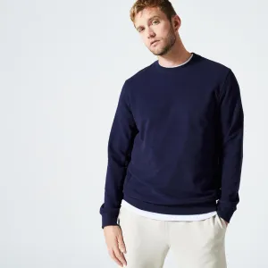 Men's Fitness Sweatshirt 100 - Dark Blue