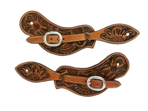 Men's Floral Stamped Spur Straps