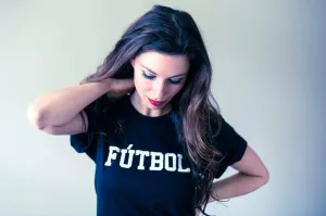Men's - Fútbol Black Crew Neck T-Shirt
