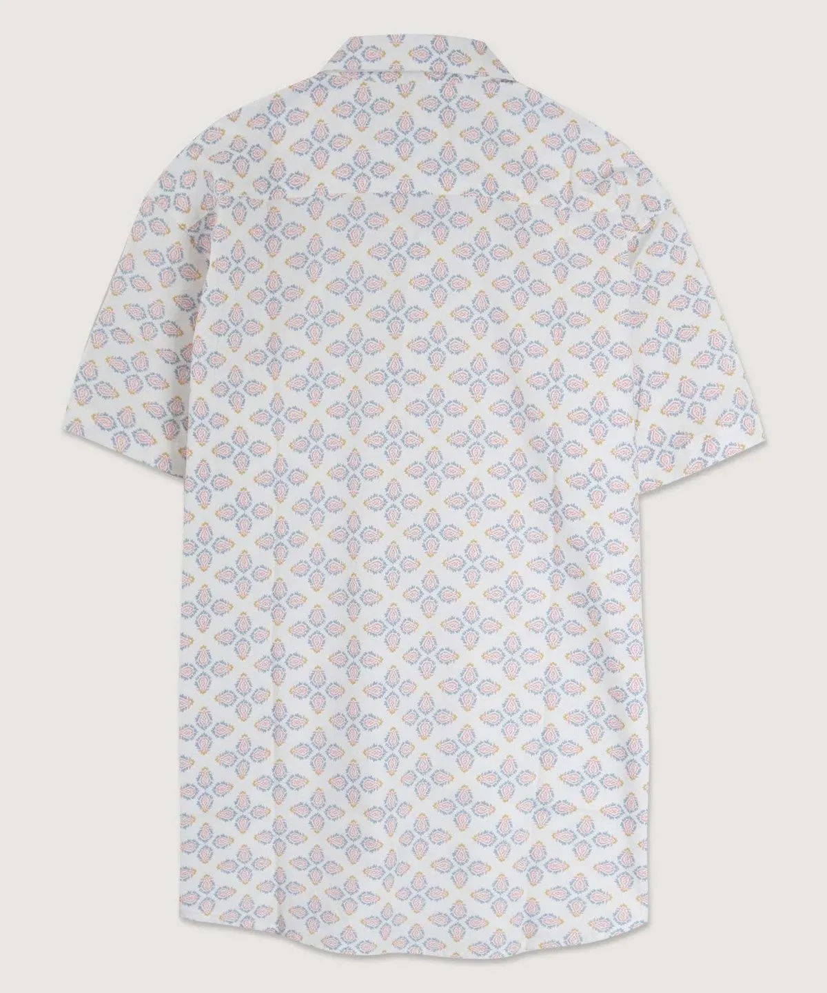 Men's Geo Tile Collared Button-Down Shirt