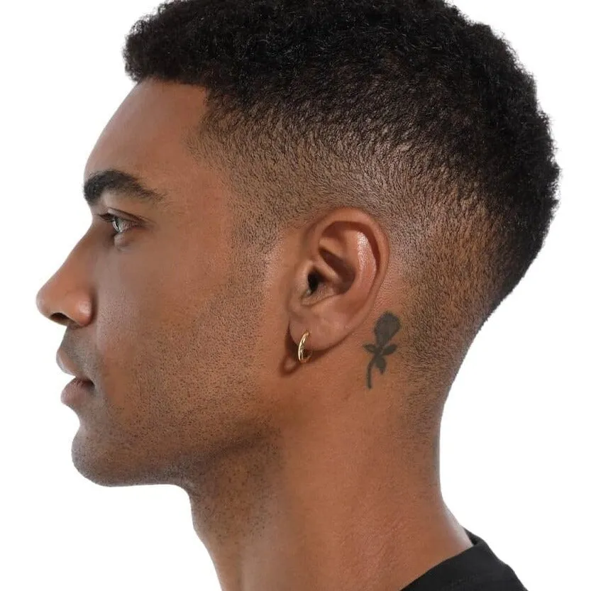 Men's Gold Hoop Earrings in 14K Gold - 15mm