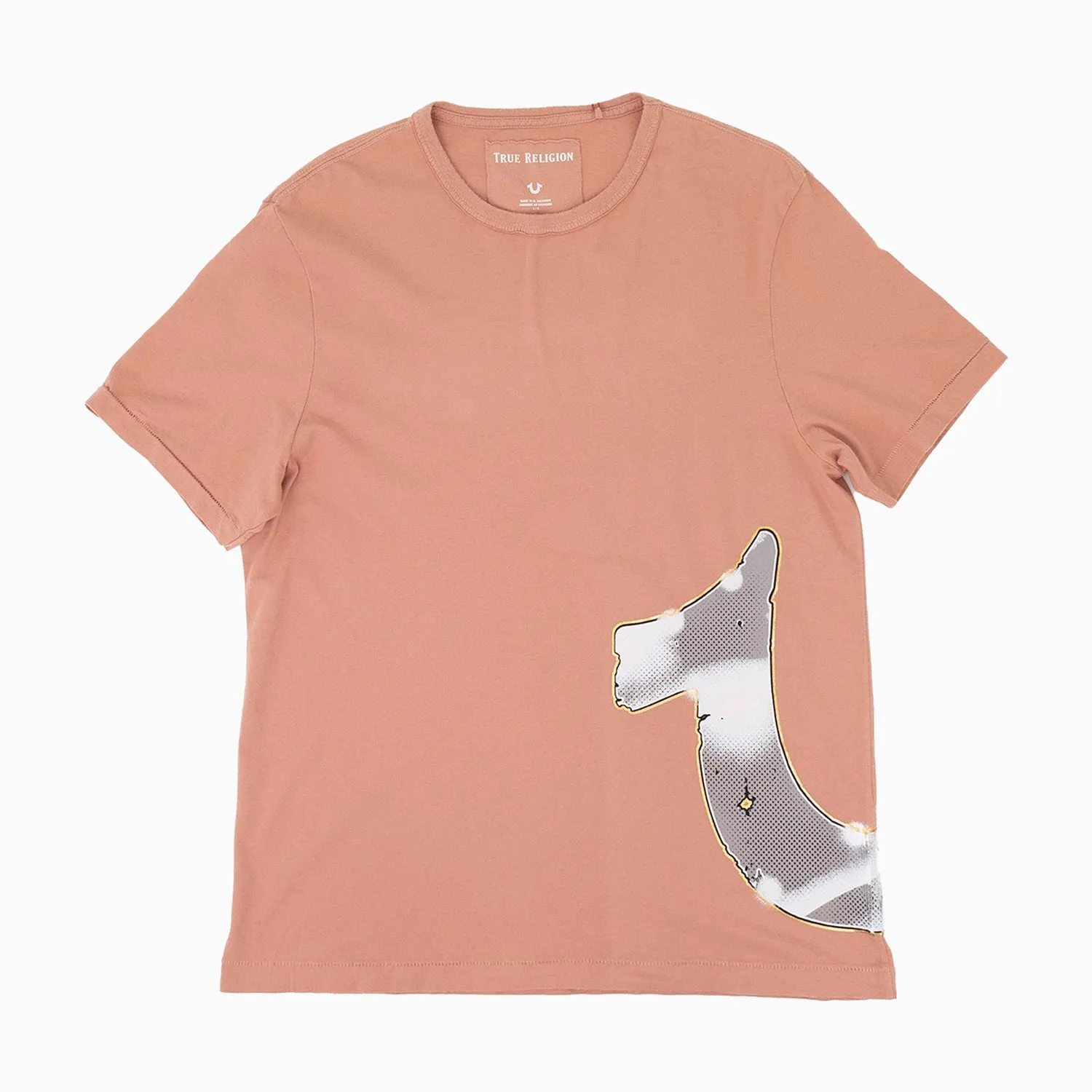 Men's Horseshoe Side Logo Chromed Out Short Sleeves T-Shirt