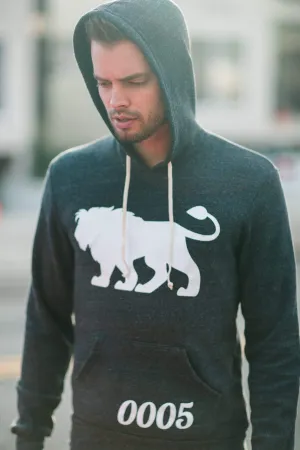 Men's - Je Suis un Lion Heather Grey Pullover Hoodie