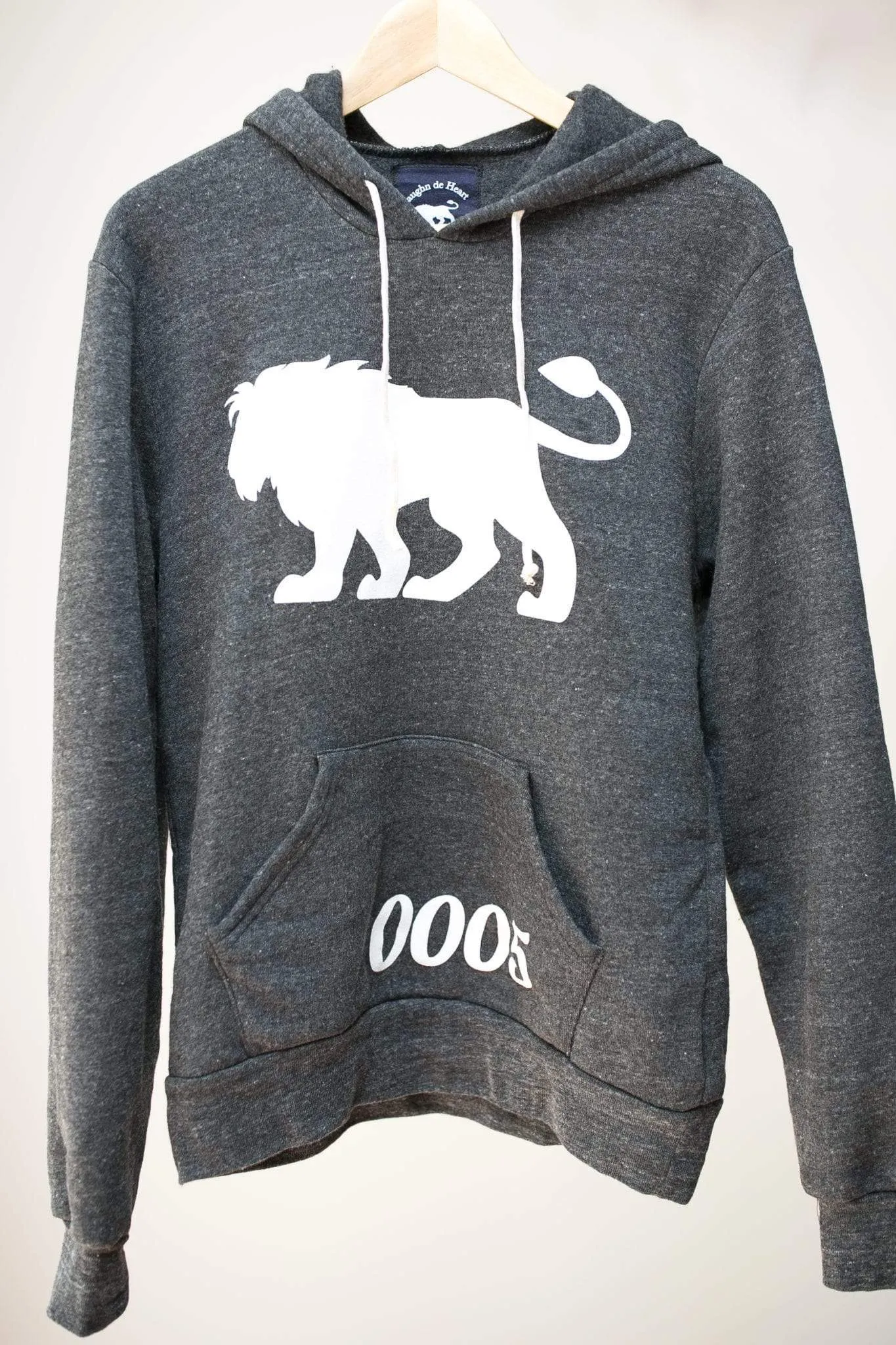 Men's - Je Suis un Lion Heather Grey Pullover Hoodie