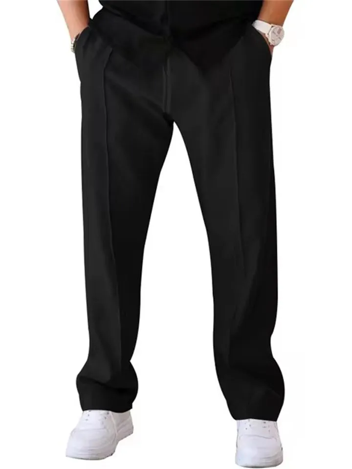 Men's Korean Solid Color Loose Casual Pants