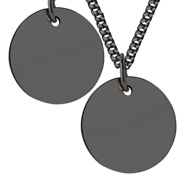 Men's Large Disc Necklace