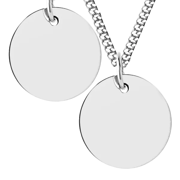 Men's Large Disc Necklace
