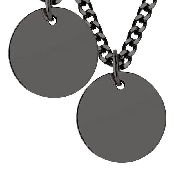 Men's Large Disc Necklace
