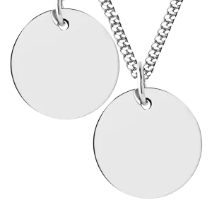 Men's Large Disc Necklace