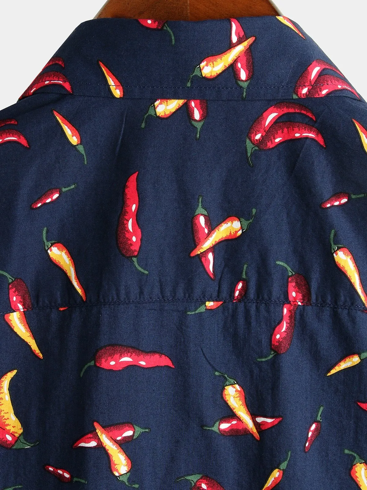 Men's Pepper Print Cotton Tropical Hawaiian Shirt