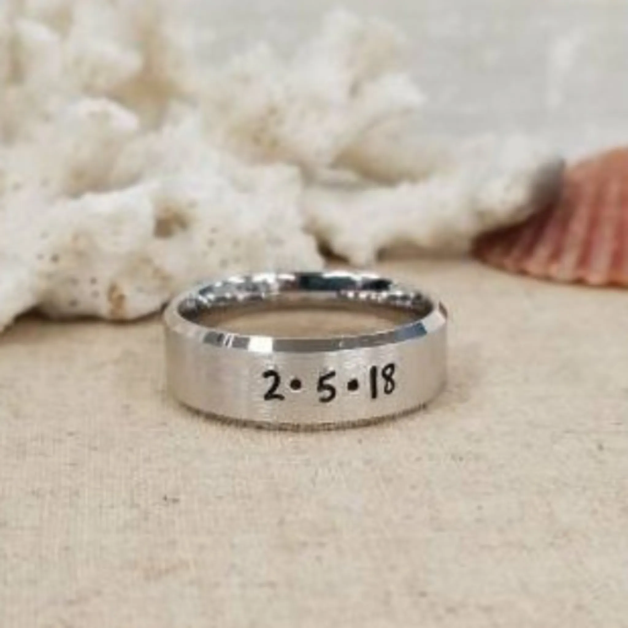 Men's Personalized Ring - Sterling Silver