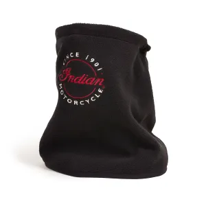 Men's Script Fleece Neck Warmer, Black