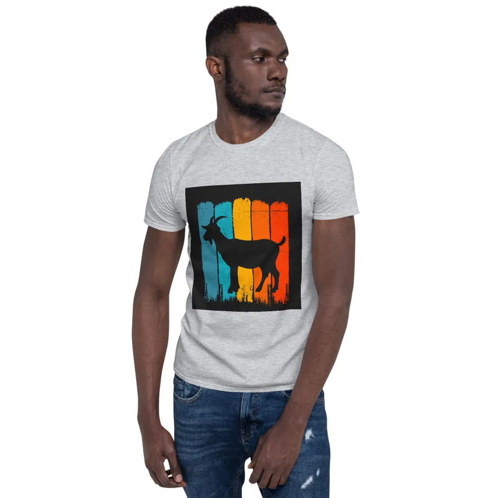 Men's Short Sleeve T-Shirt – Retro Goat Edition