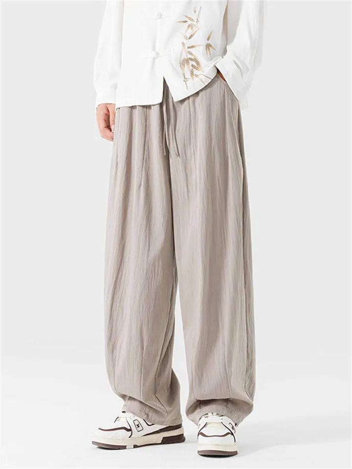 Men's Simple Cozy Breathable Regular Loose Casual Pants