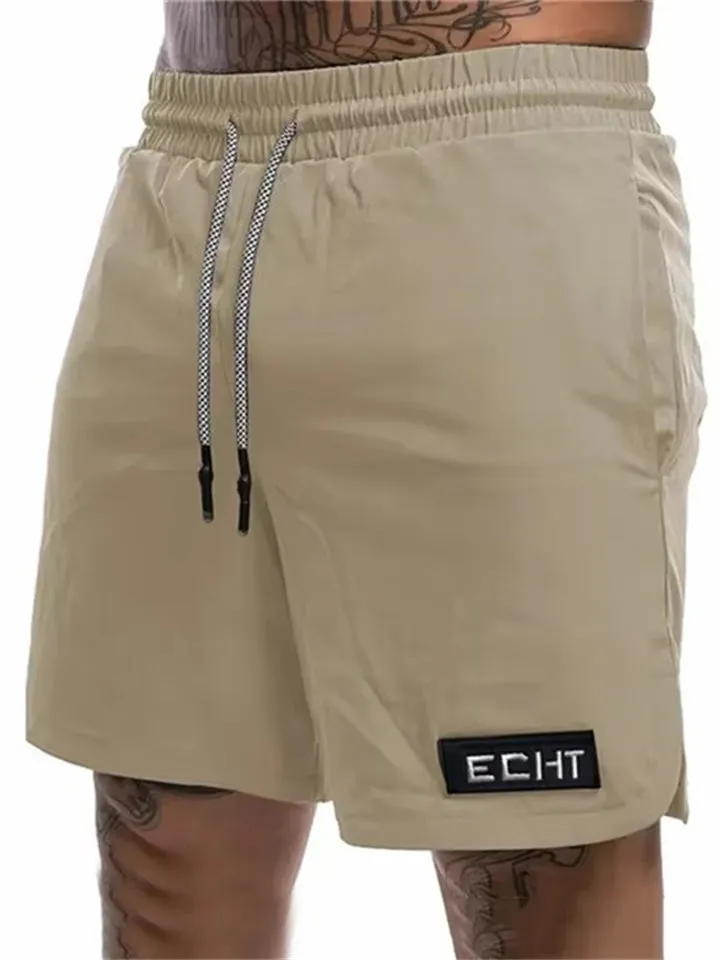Men's Simple Loose Elastic Waist Running Fitness Casual Shorts