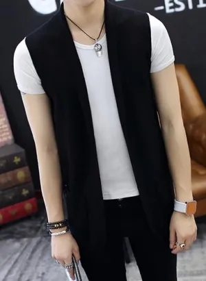 Men's Sleeveless Knitted Sweater