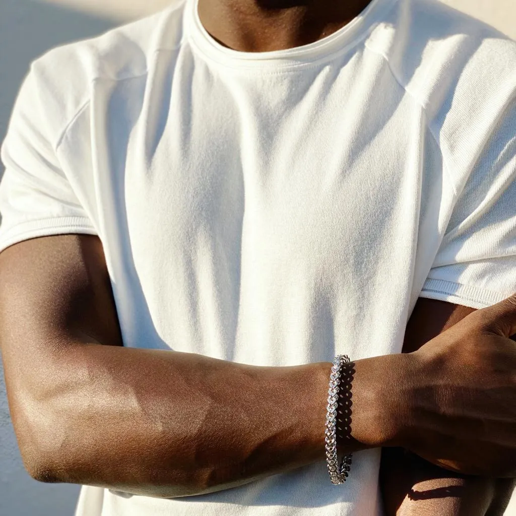 Men's Stainless Steel Woven Bracelet
