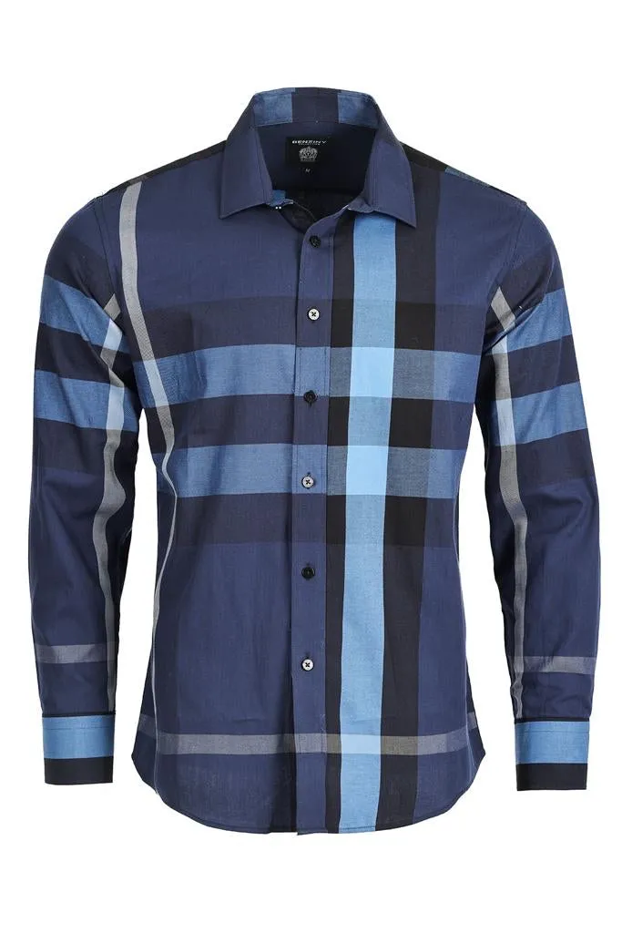 Men’s True Blue Berry Print Shirt