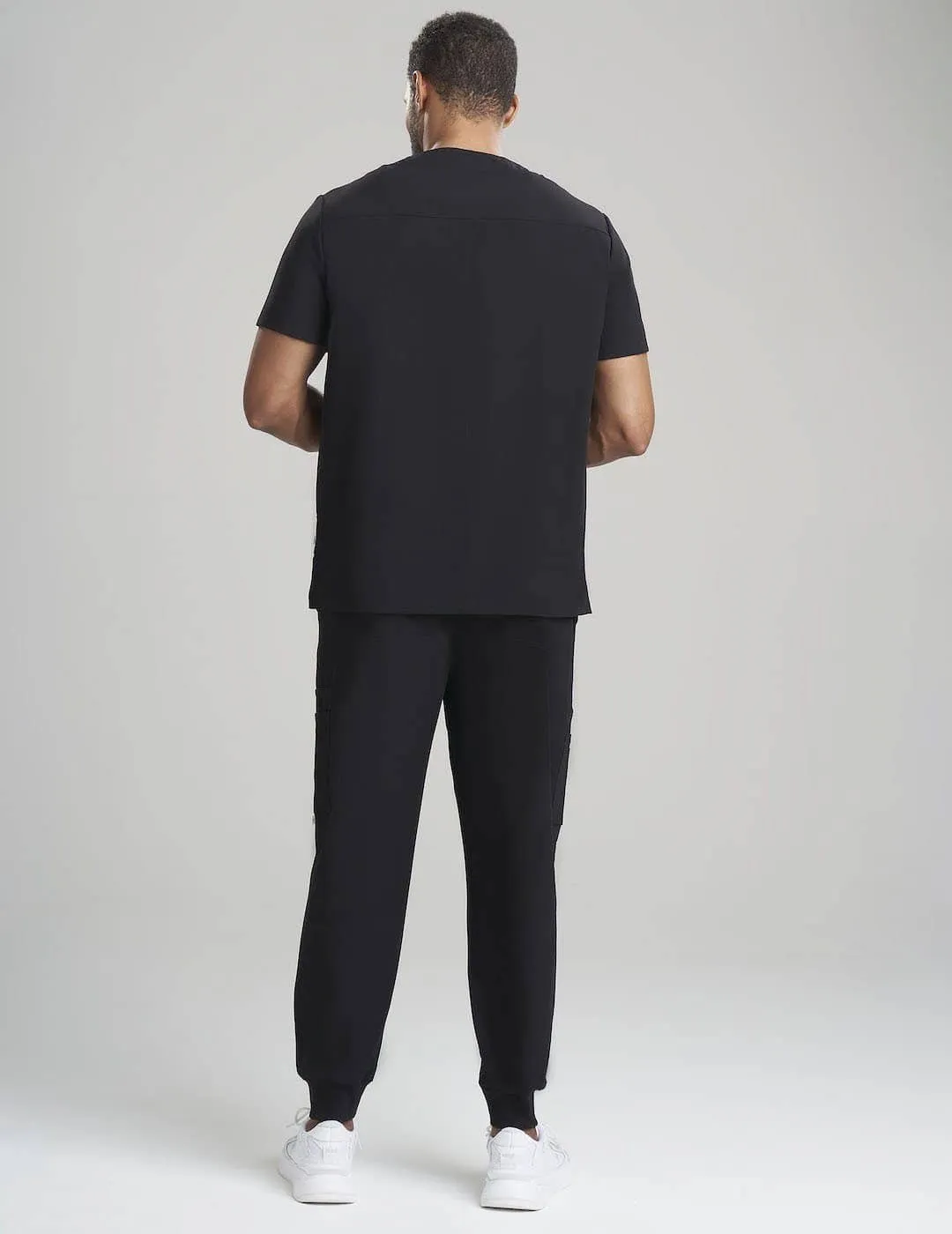 Mens Utility Scrub Top - Black