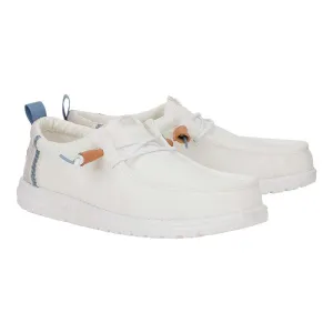 Men's Wally Summer Linen Shoes in Linen White and Stone Grey