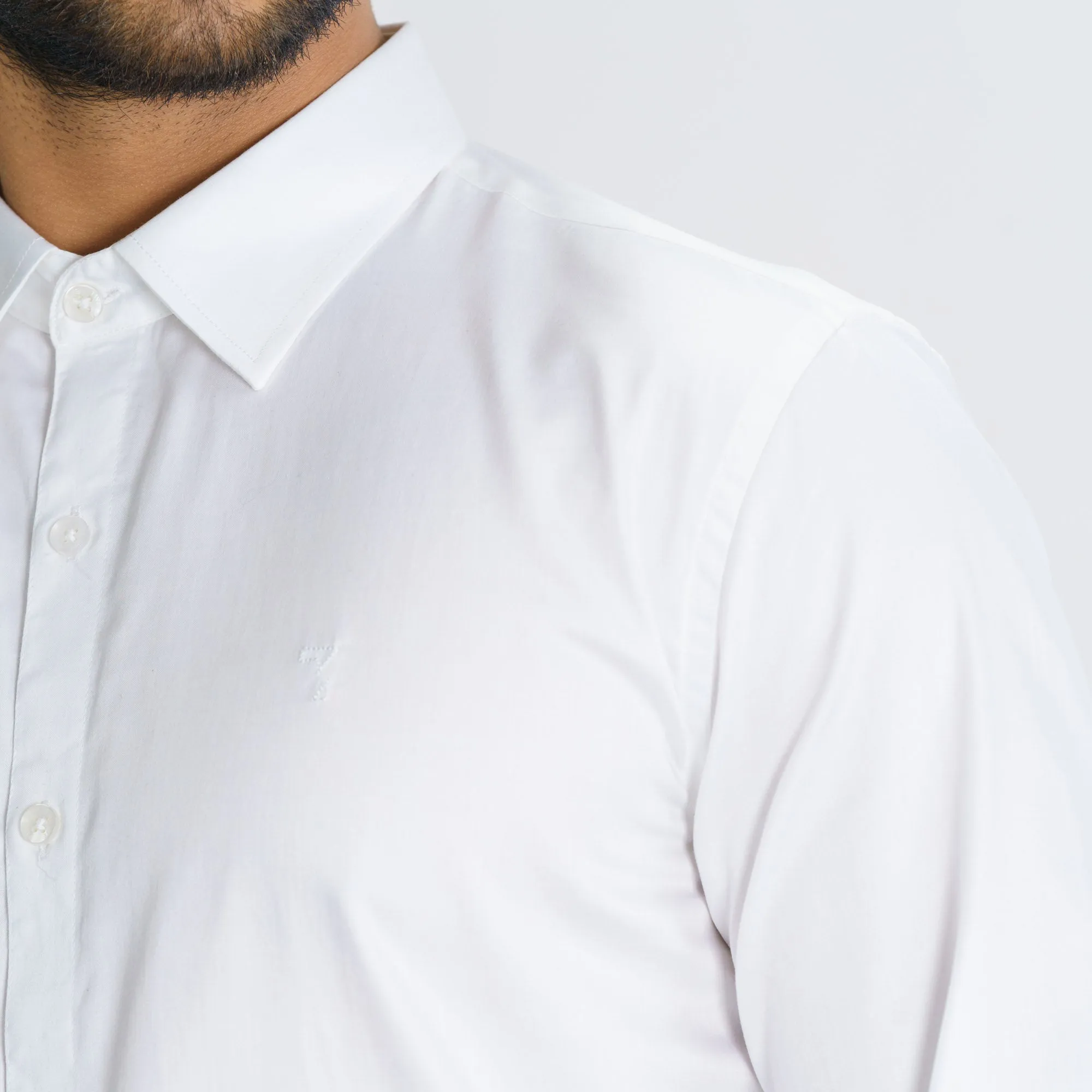 Mens White Formal Shirt