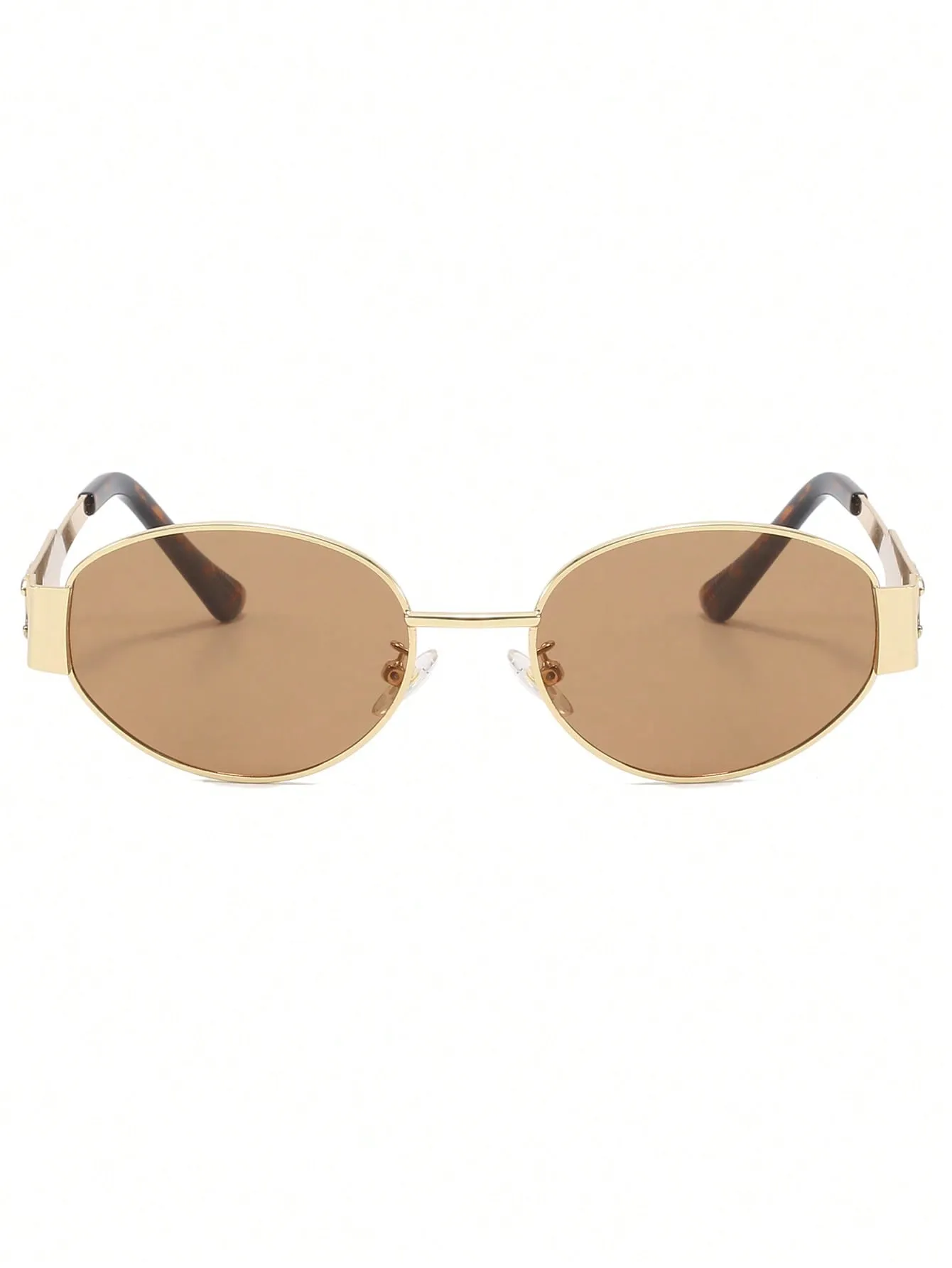 Metal Retro Oval Sunglasses