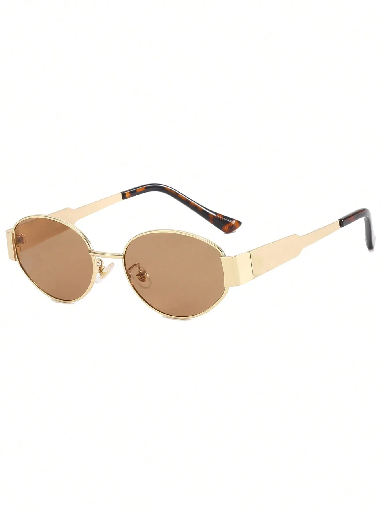 Metal Retro Oval Sunglasses