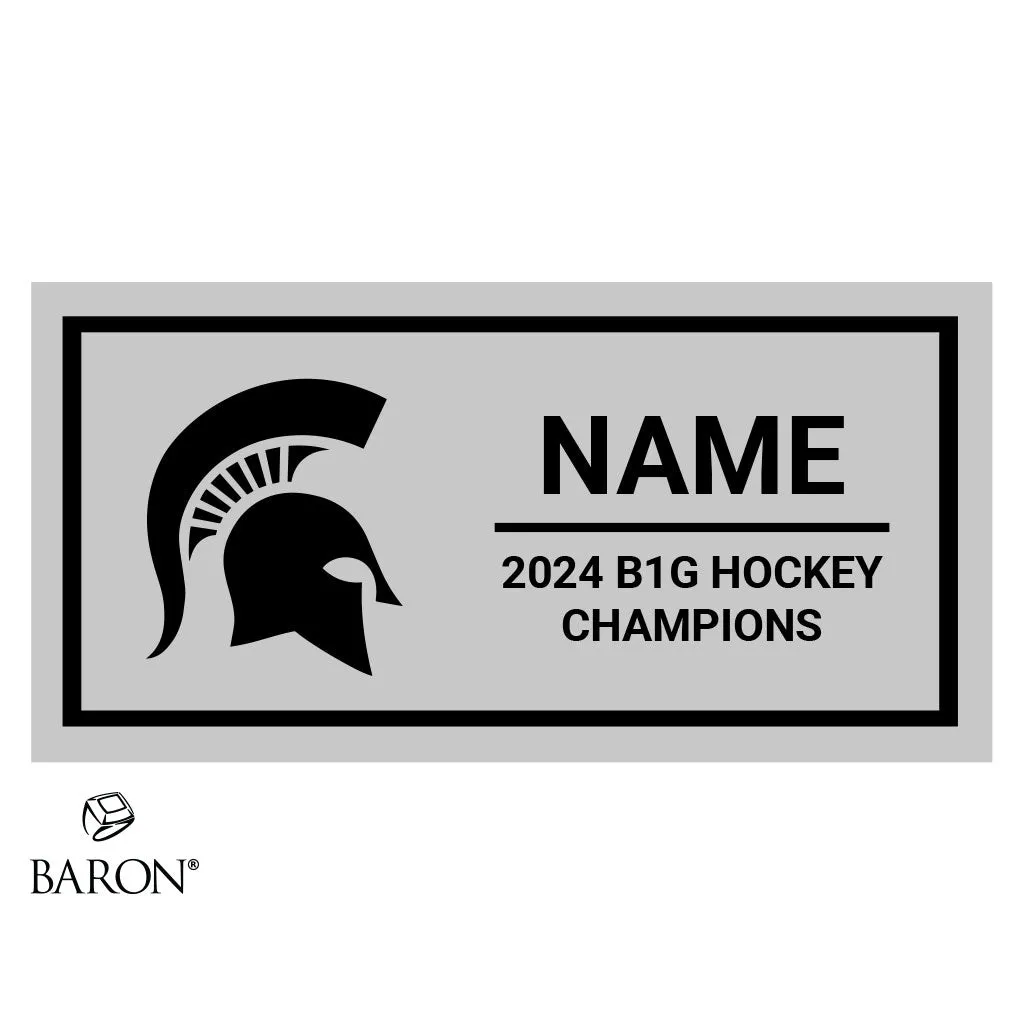Michigan State University Men's Hockey 2024 Championship Display Case