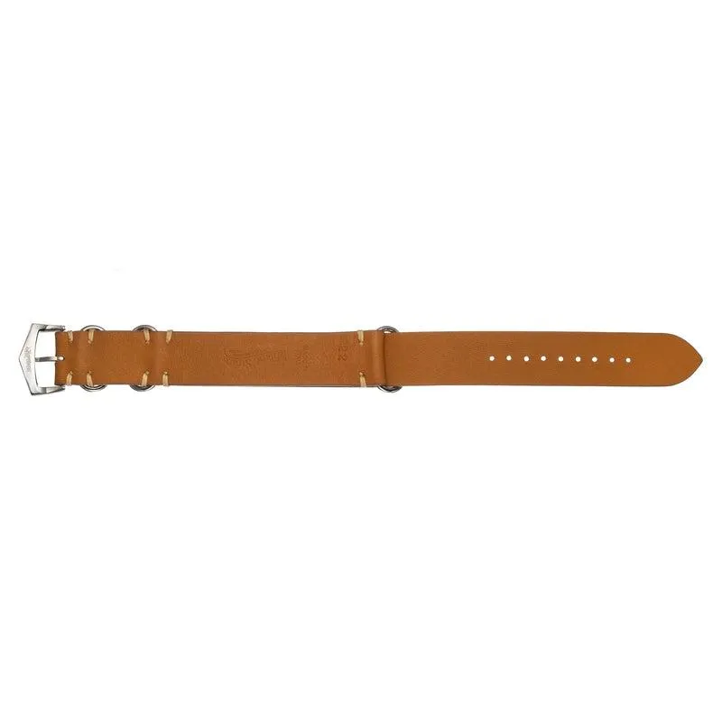 Military Natural Italian Leather Watch Strap