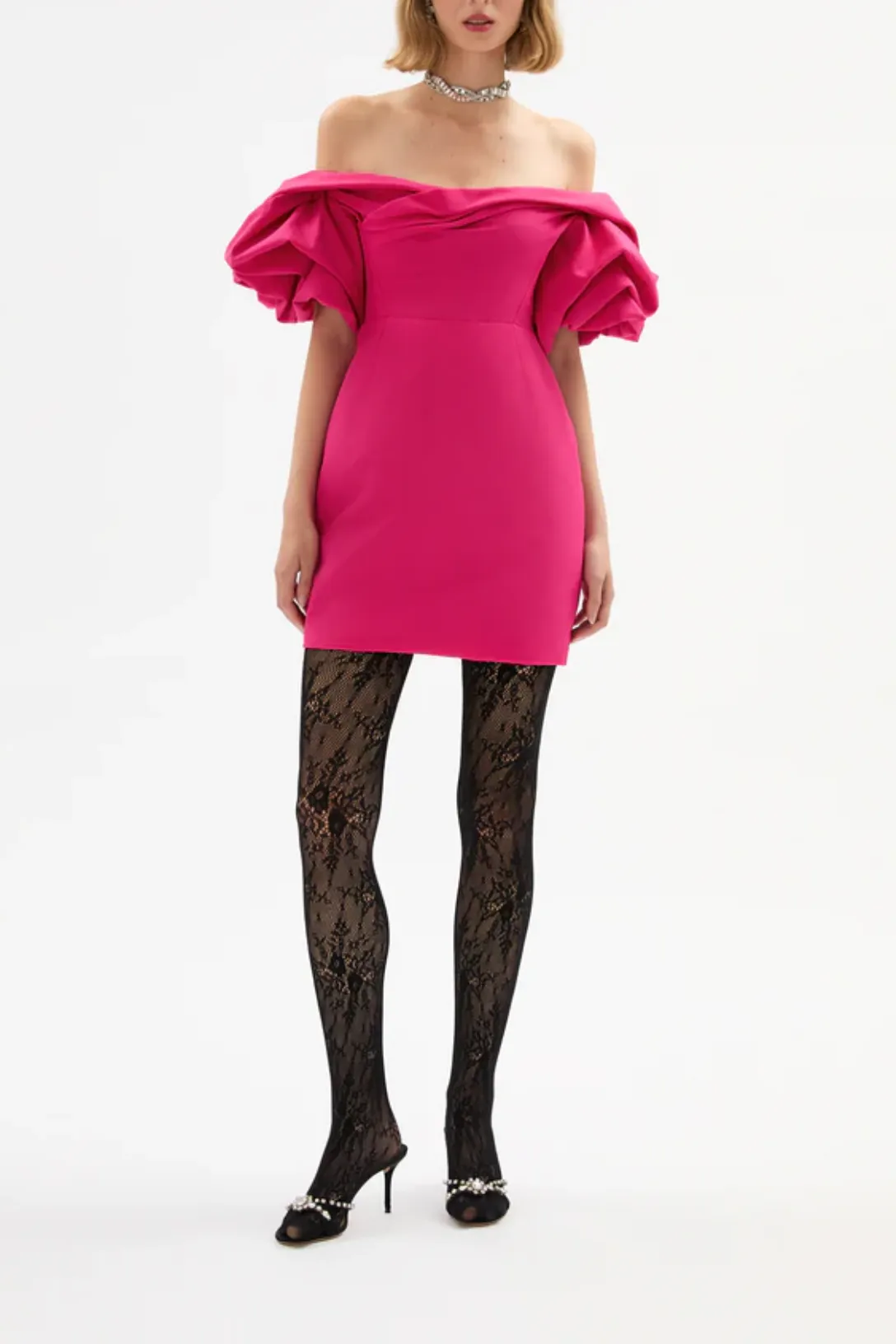 Mini Tess Dress | Bright Rose