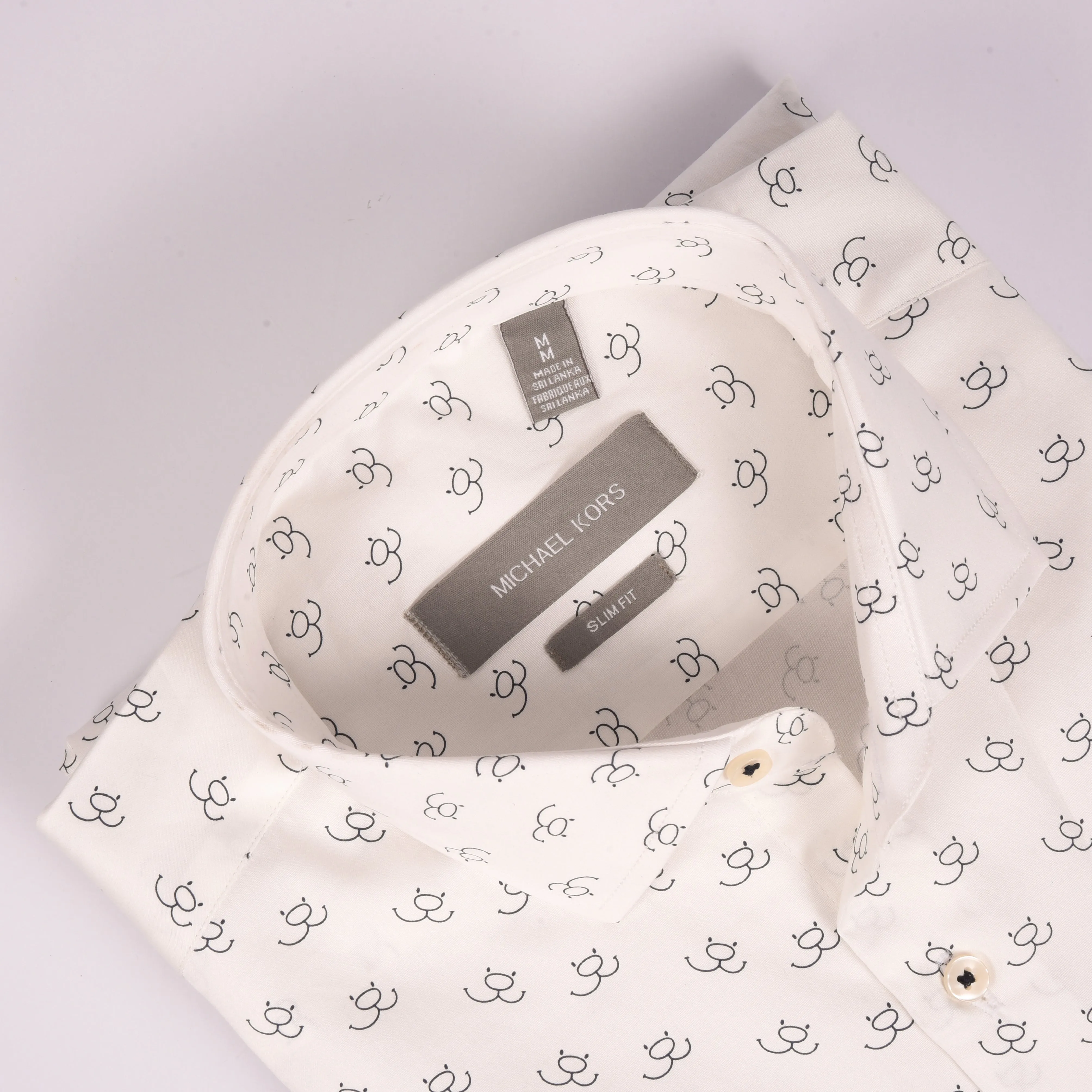 MK White S Printed Shirt