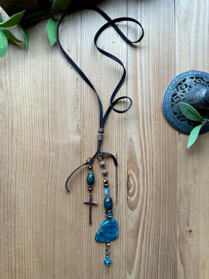 Mocha Dreams Long Leather Necklace
