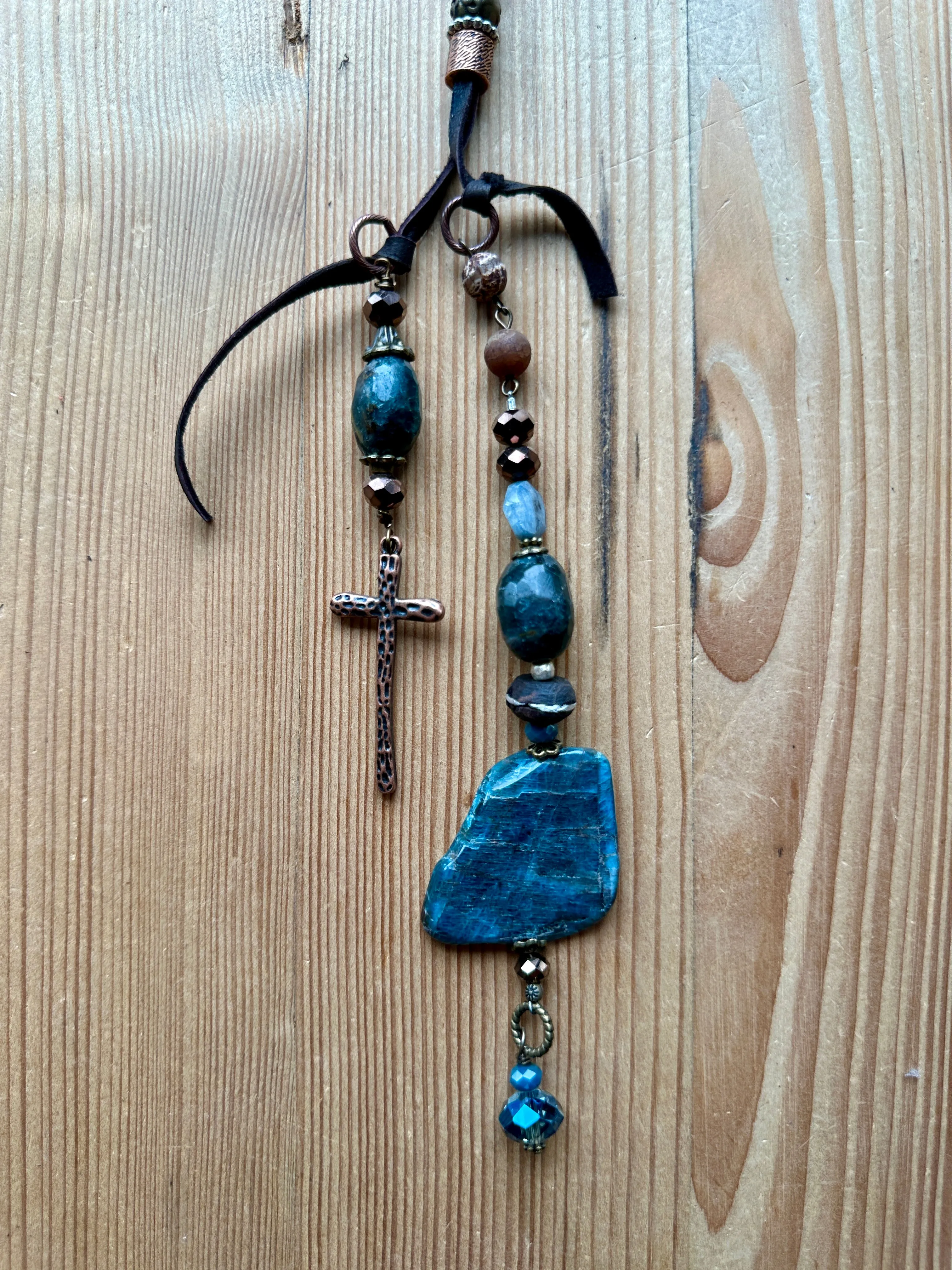 Mocha Dreams Long Leather Necklace
