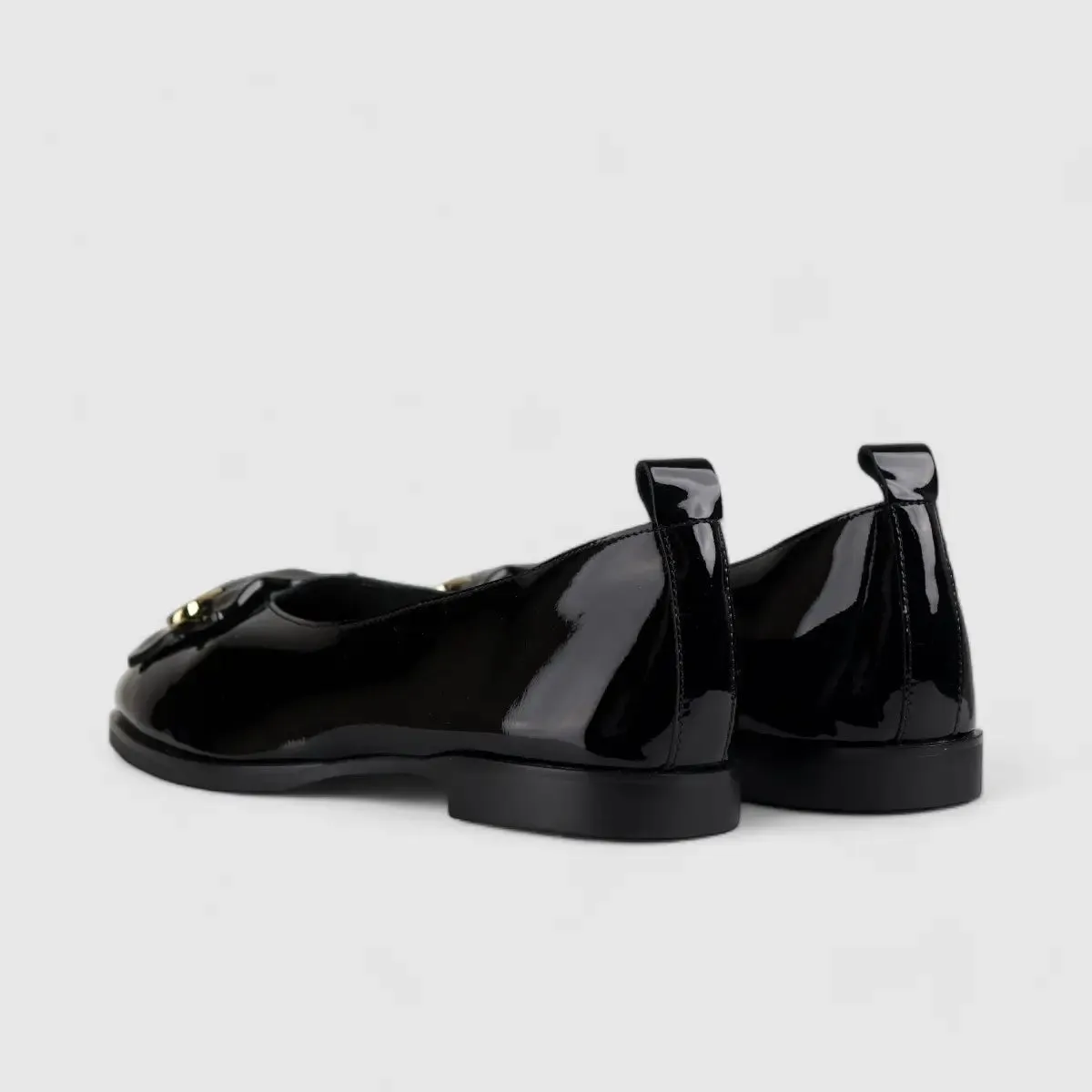 Morbido Ladies Leather Comfort Pump Black BIL007