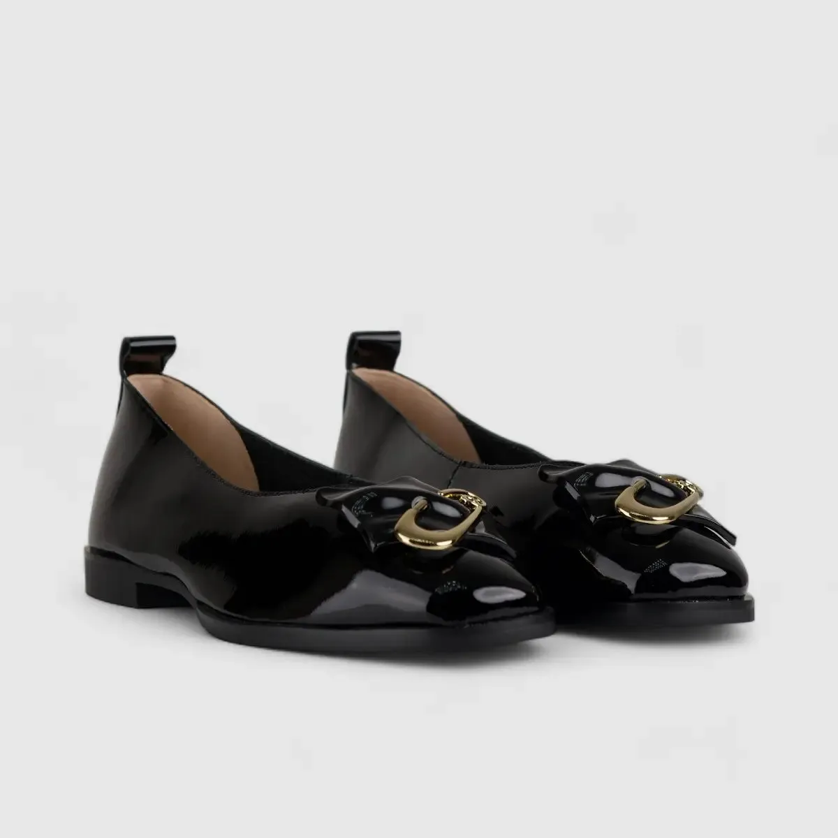Morbido Ladies Leather Comfort Pump Black BIL007