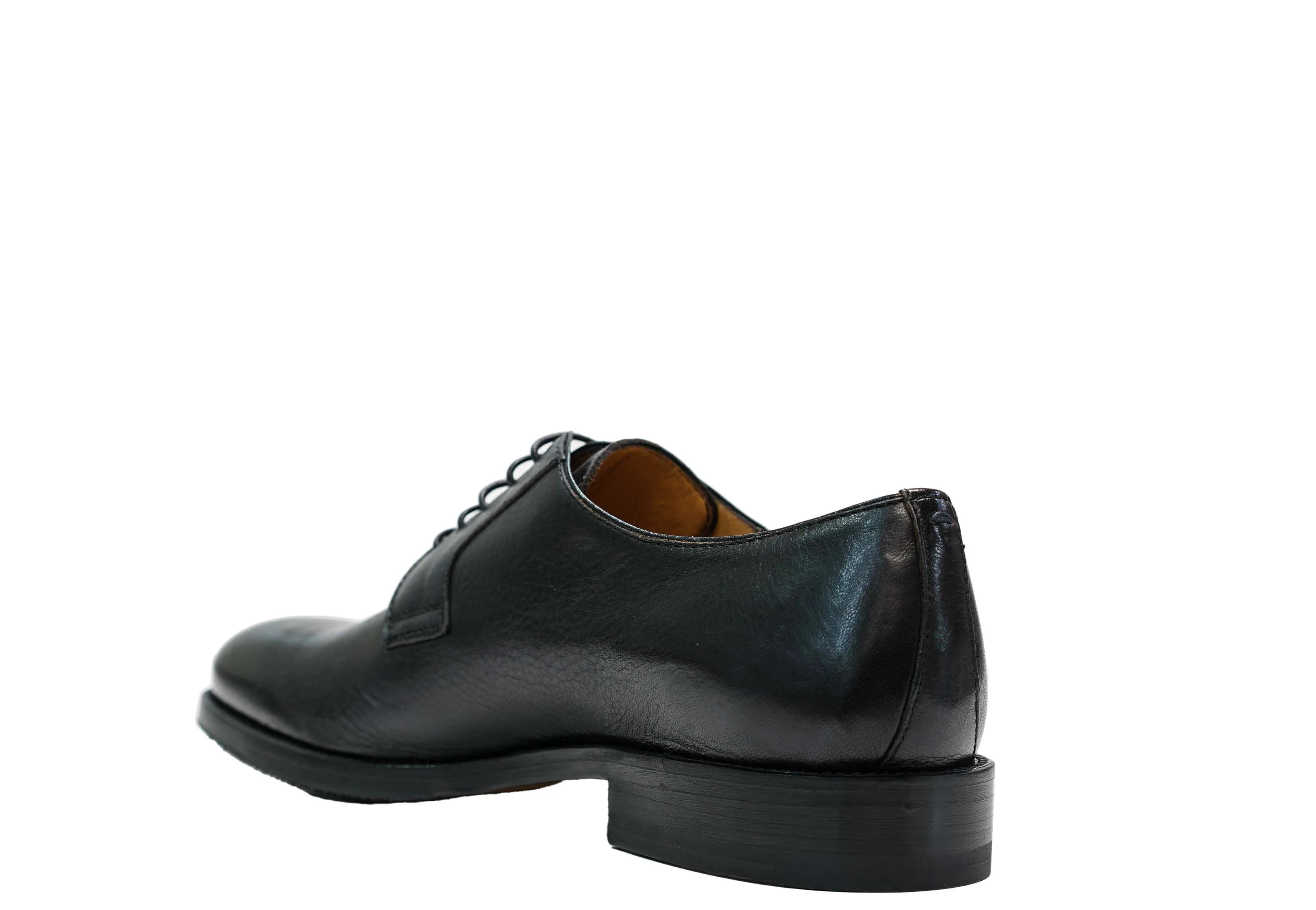 Moreschi Men's Black Cervo Leather Laceup 44193 30% OFF