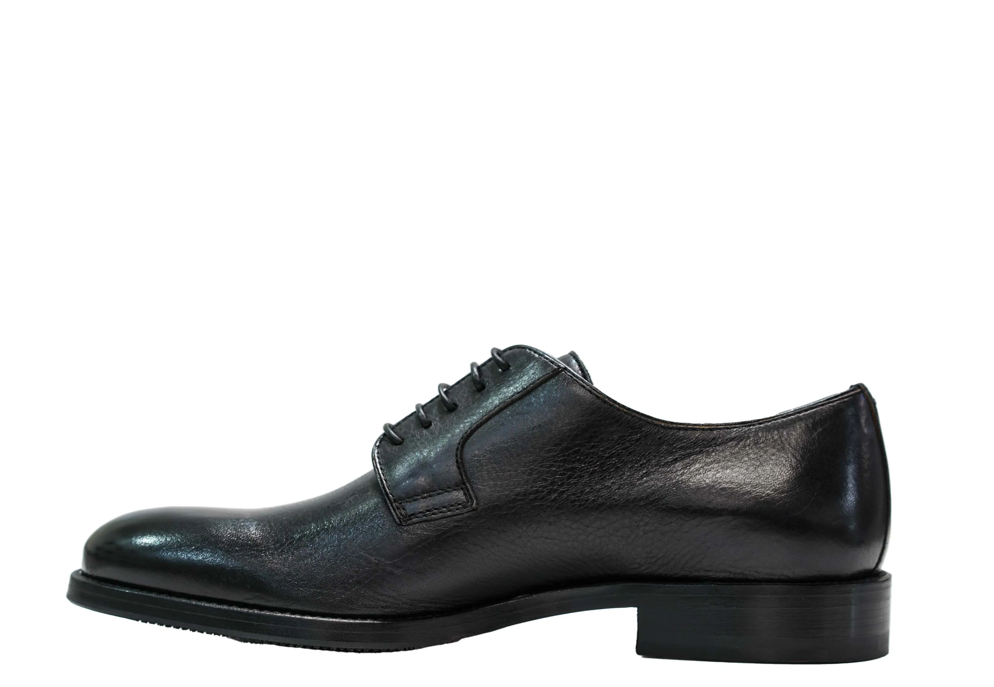 Moreschi Men's Black Cervo Leather Laceup 44193 30% OFF