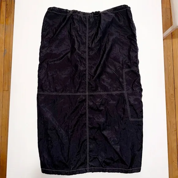 Motel Rocks Masoa parachute maxi tech skirt